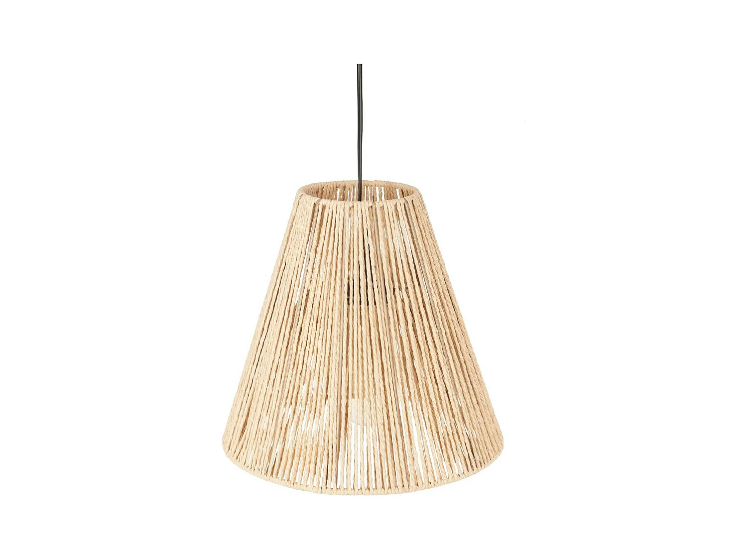 Luminaire Suspension Corde D 30 cm Beige