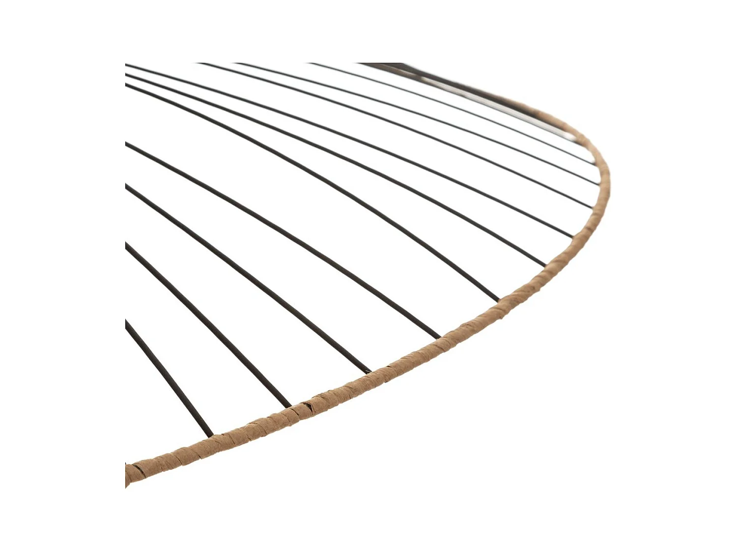 Luminaire Grande Suspension en Métal Noir D 69,5 cm