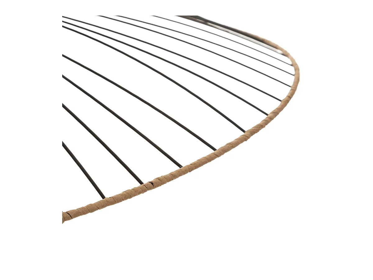 Luminaire Grande Suspension en Métal Noir D 69,5 cm