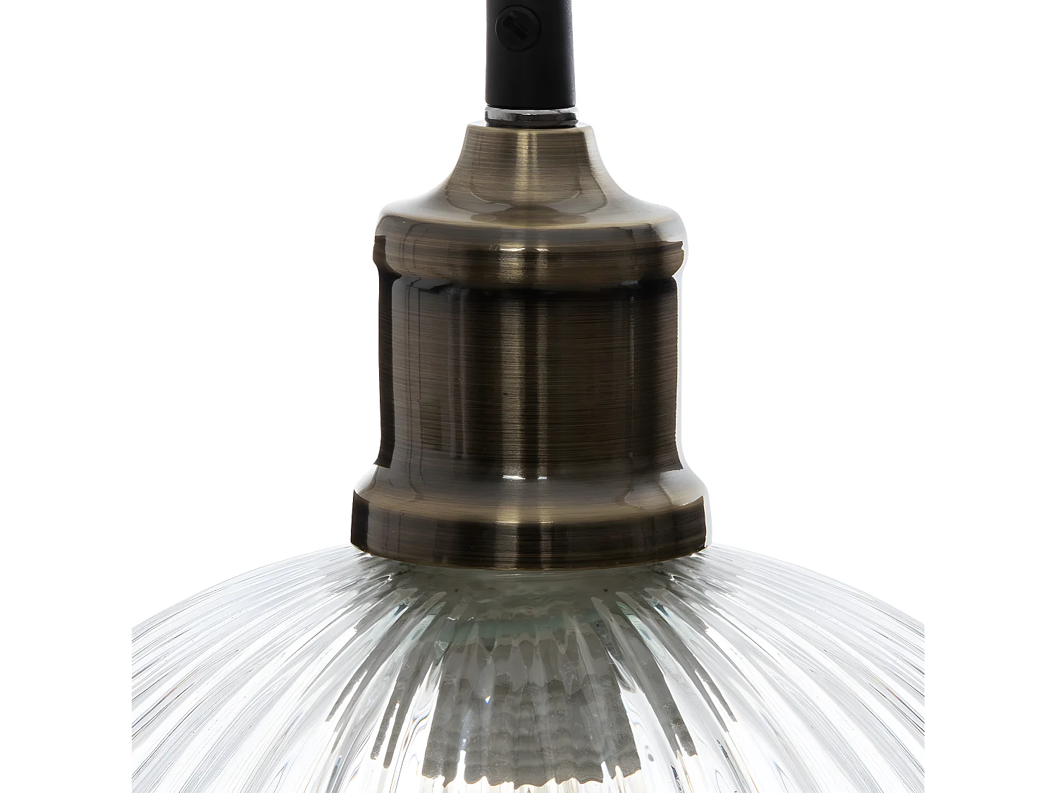 Luminaire Suspension en Verre texturé D 20 cm