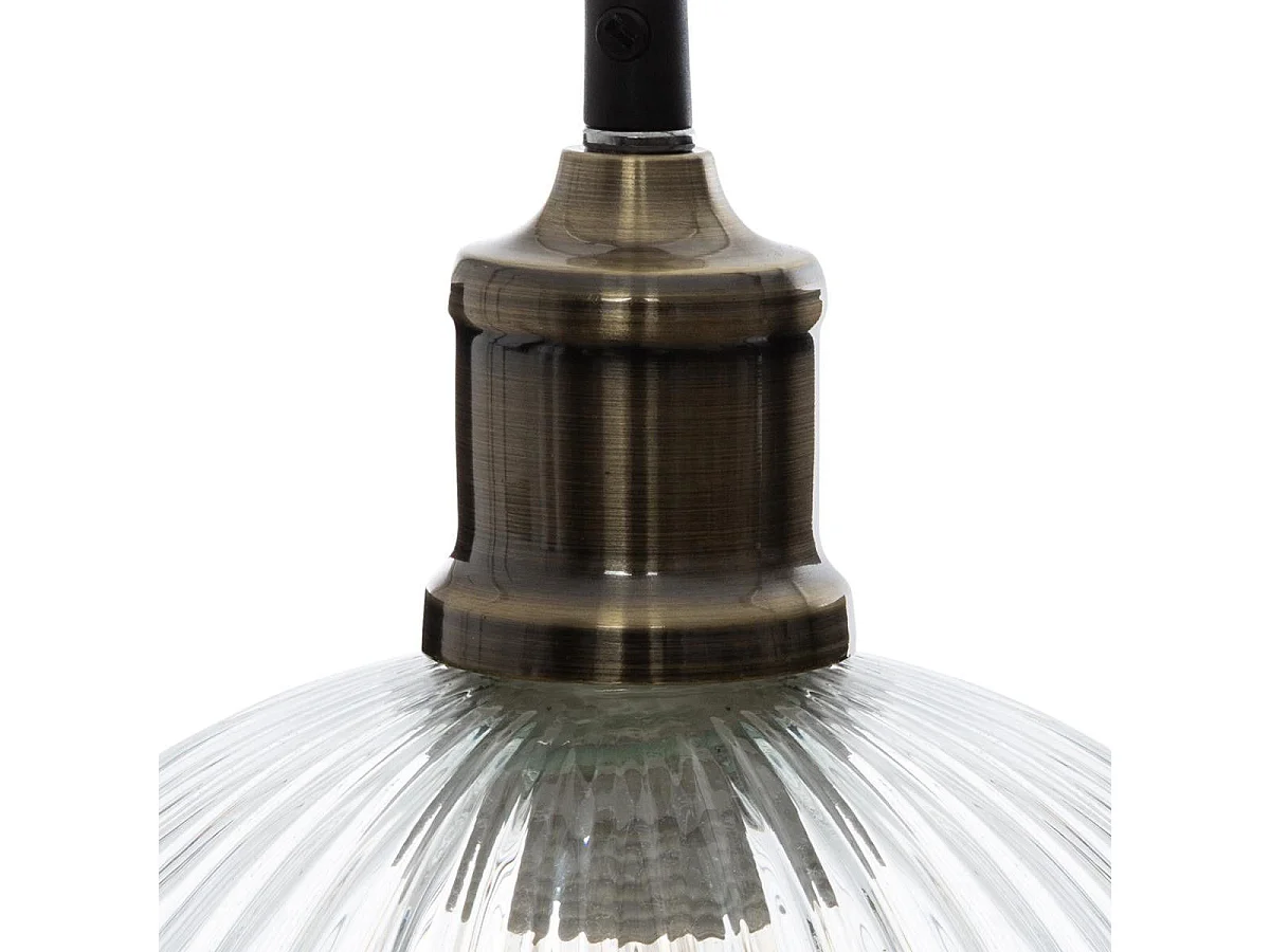 Luminaire Suspension en Verre texturé D 20 cm