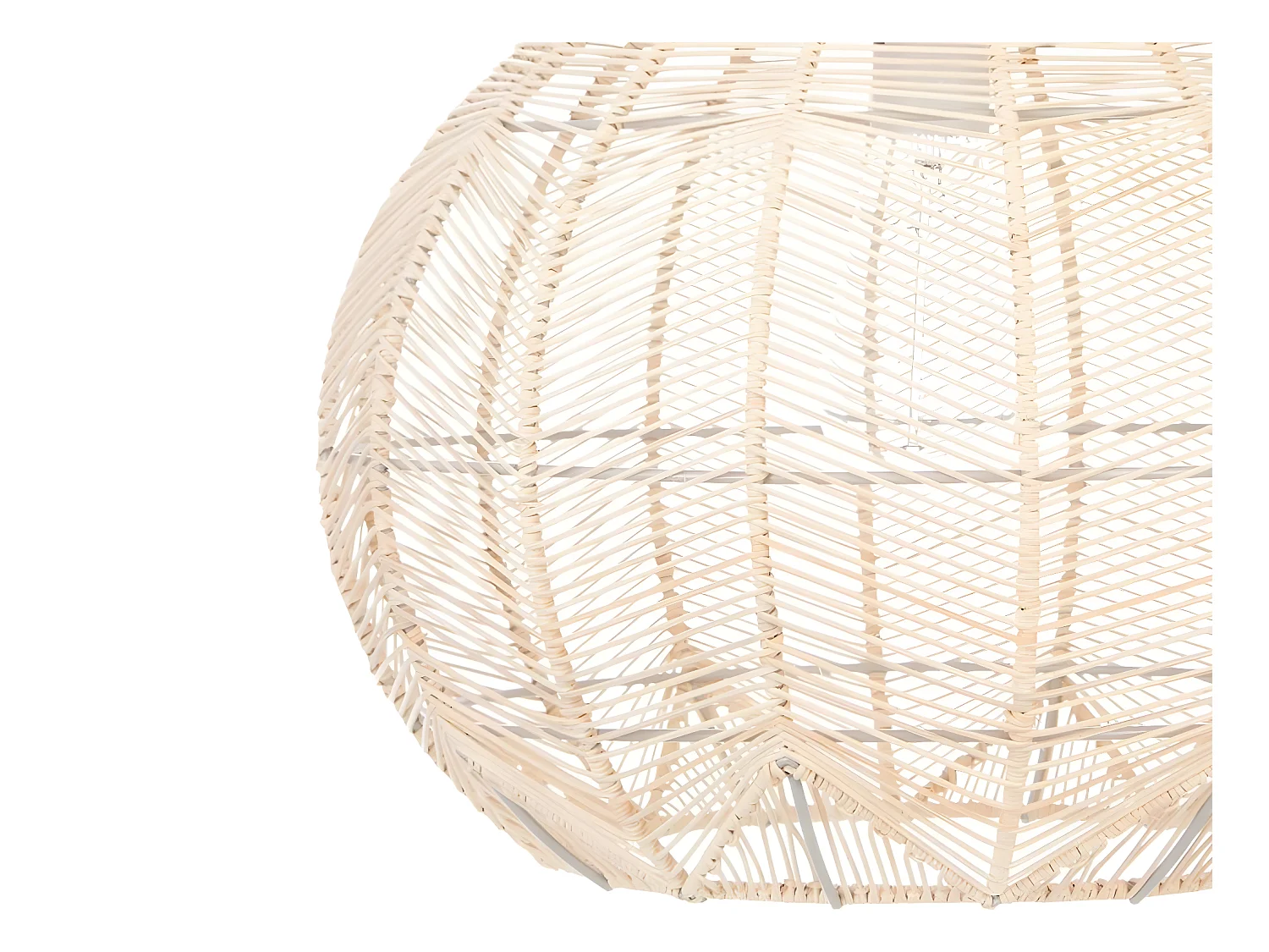 Luminaire Suspension en Rotin naturel D 38 cm