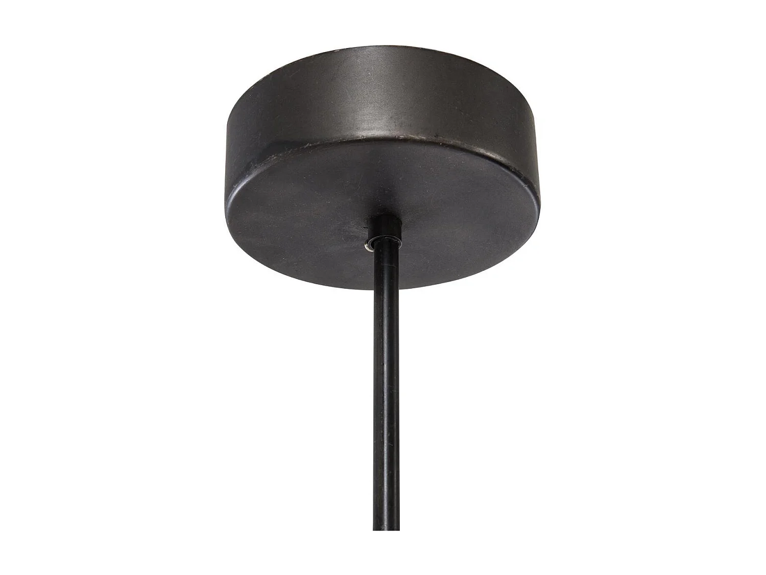 Luminaire Suspension en Bois et Métal brossé Gris industriel D 25 cm