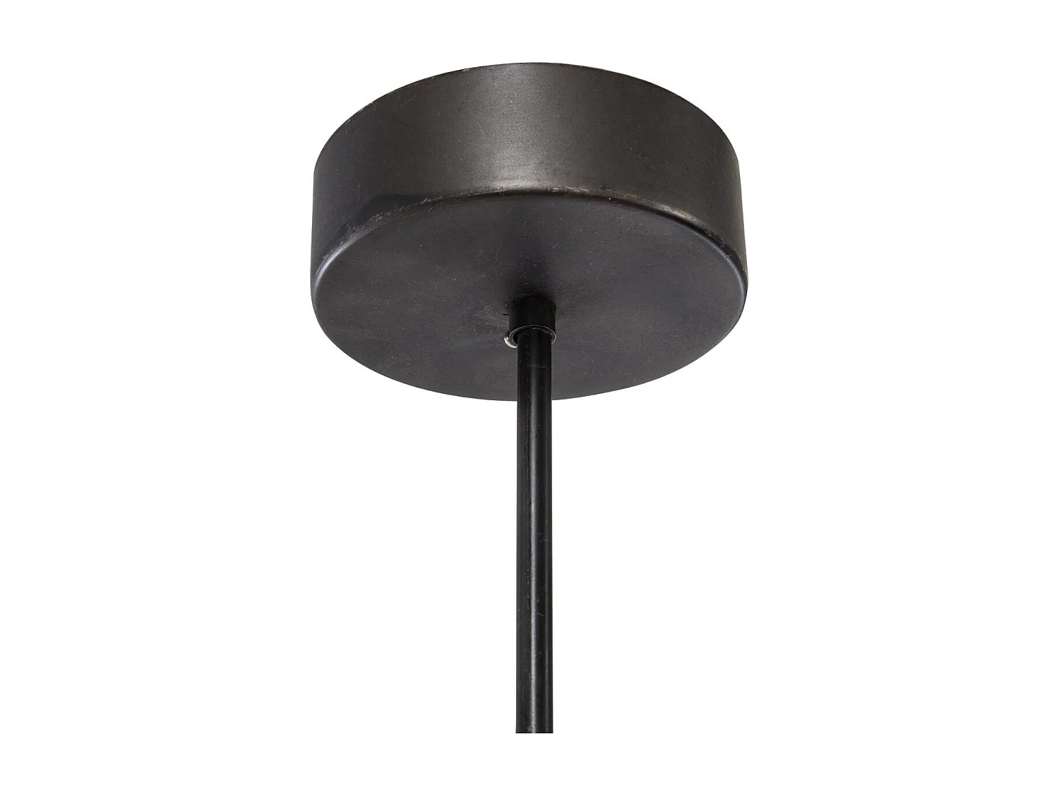 Luminaire Suspension en Bois et Métal brossé Gris industriel D 25 cm