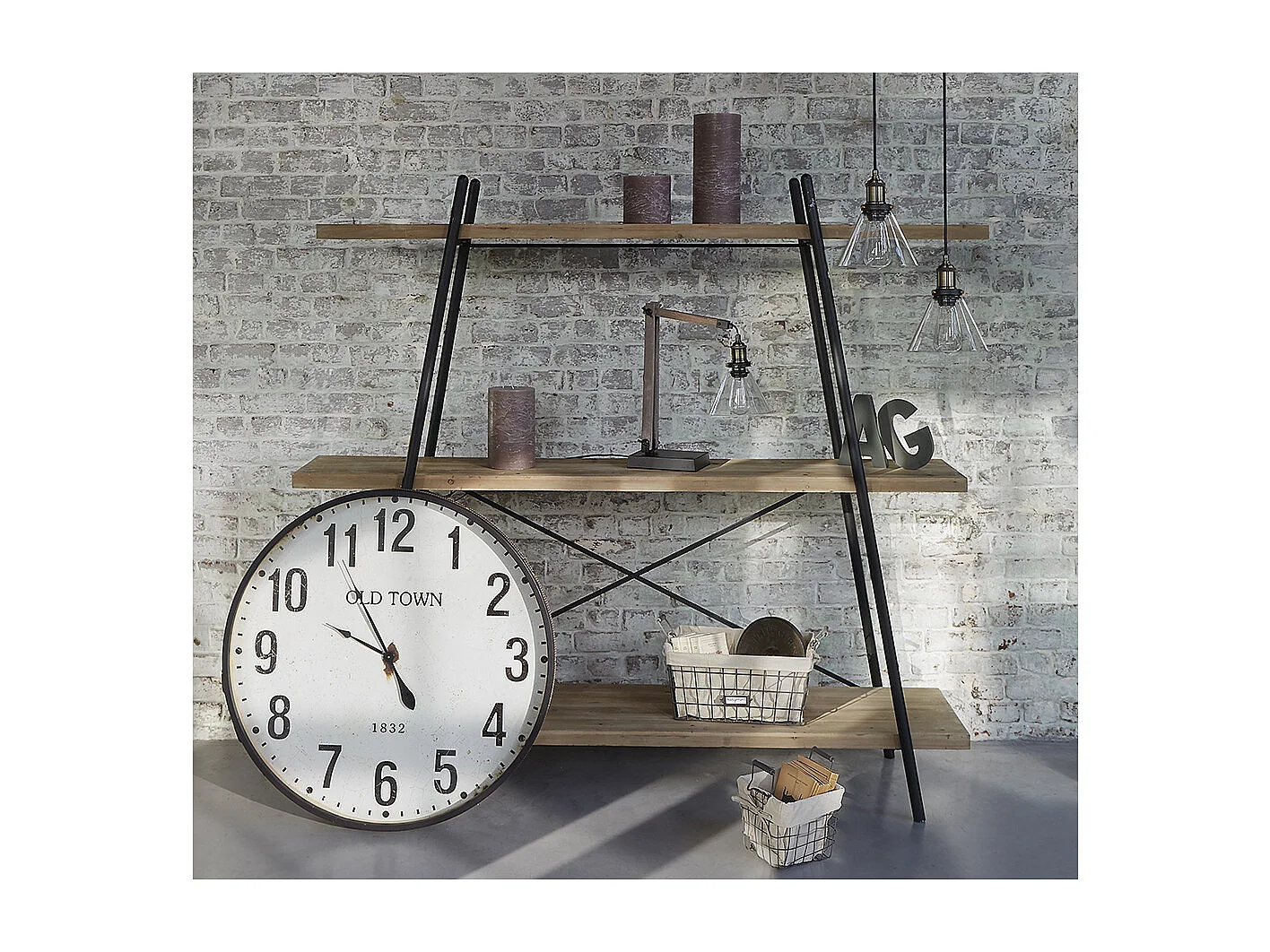 Luminaire Suspension Cône en Verre D 18 cm