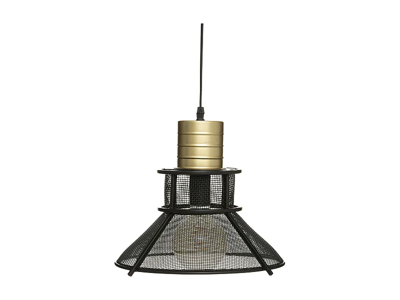 Luminaire Suspension en Métal Noir D 32 cm