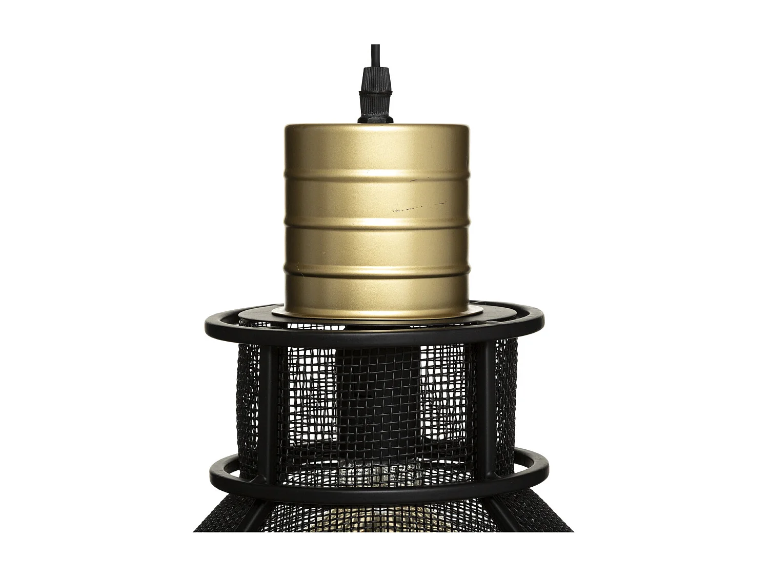 Luminaire Suspension en Métal Noir D 32 cm