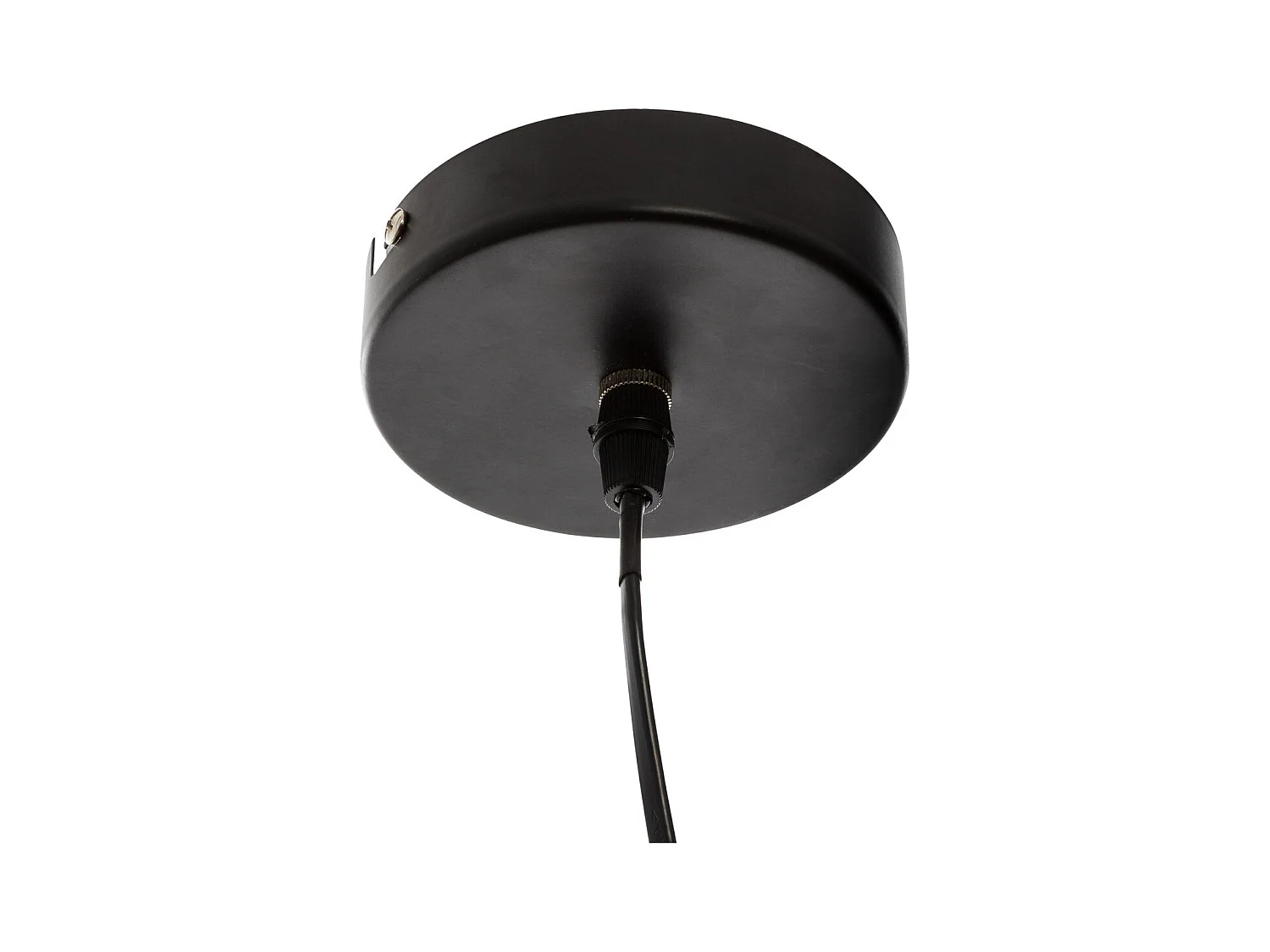 Luminaire Suspension en Métal Noir D 35 cm style industriel