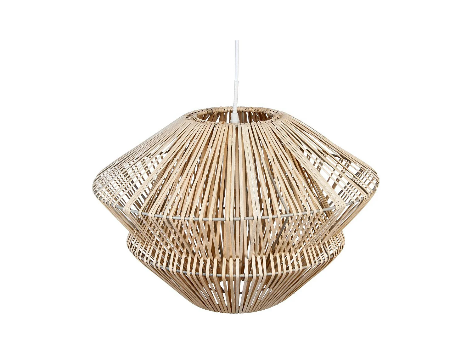 Luminaire Suspension en Rotin naturel D 45 cm