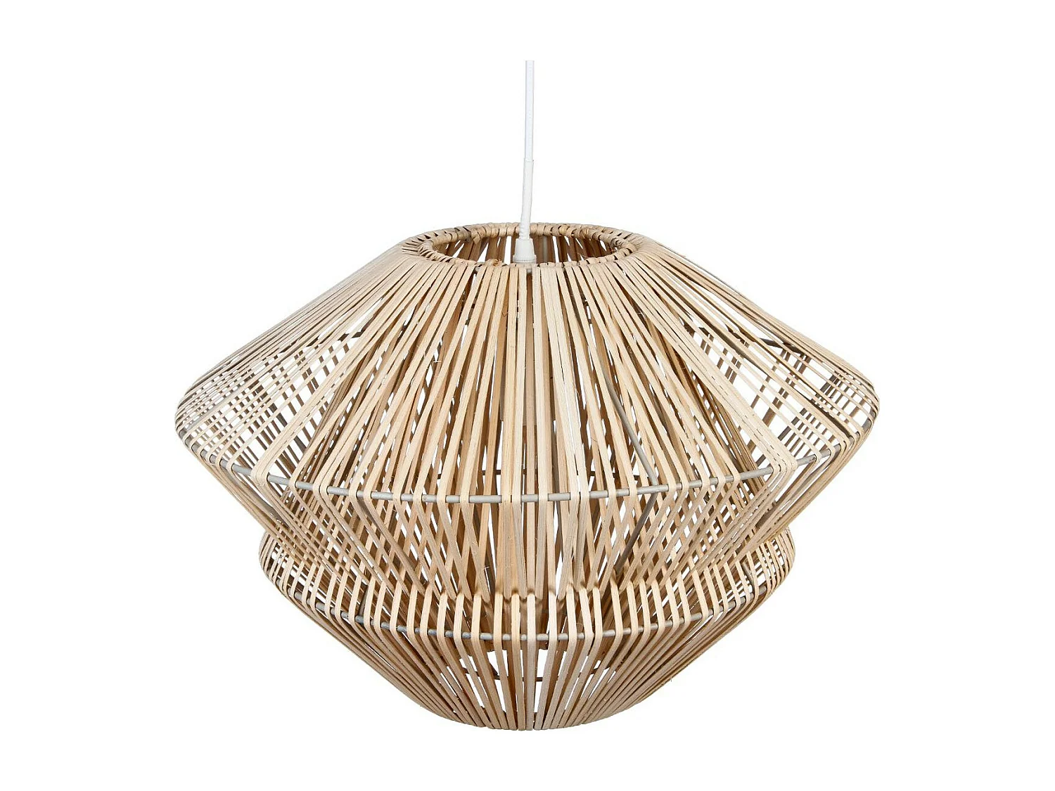 Luminaire Suspension en Rotin naturel D 45 cm
