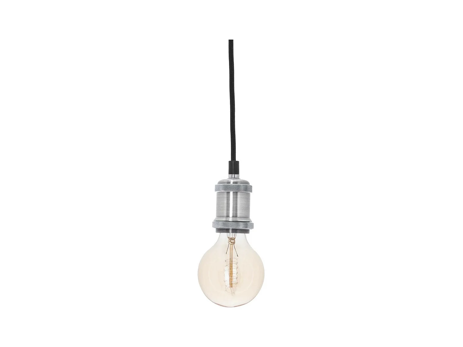 Luminaire Suspension en Métal Argent D 5 cm