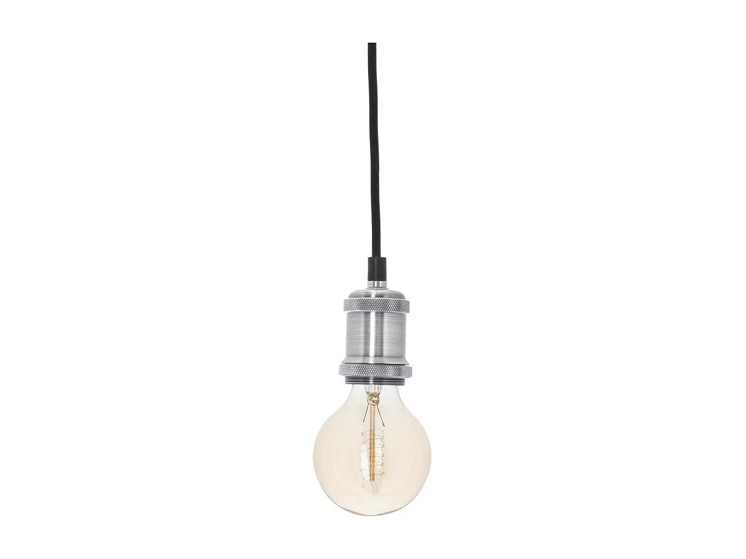 Luminaire Suspension en Métal Argent D 5 cm