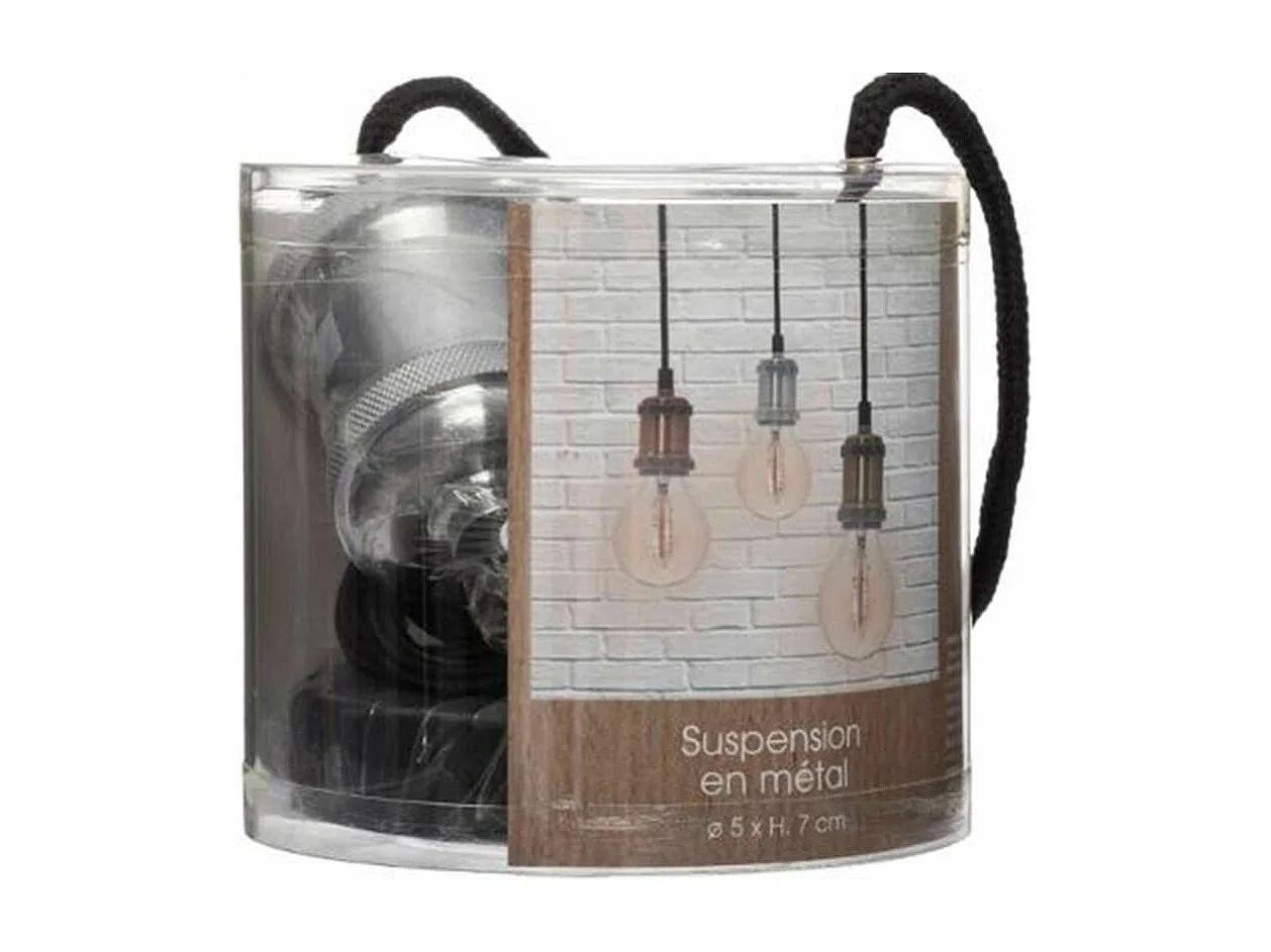 Luminaire Suspension en Métal Argent D 5 cm