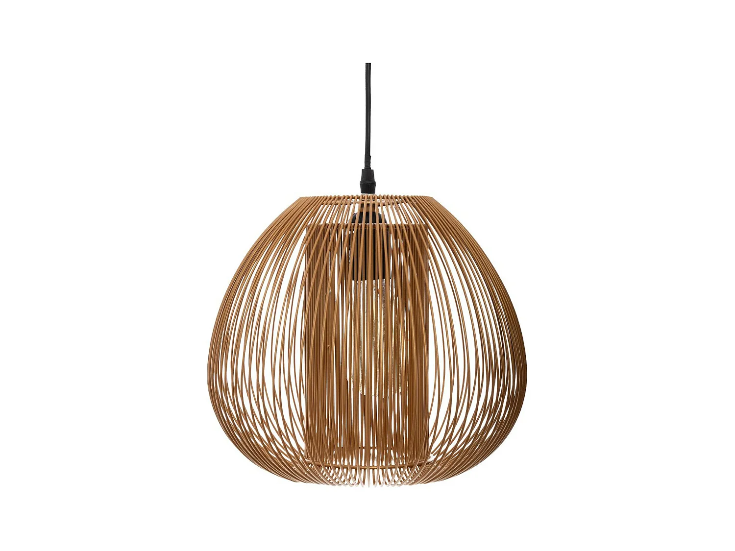 Luminaire Suspension en Métal filaire Cuivre D 28 cm