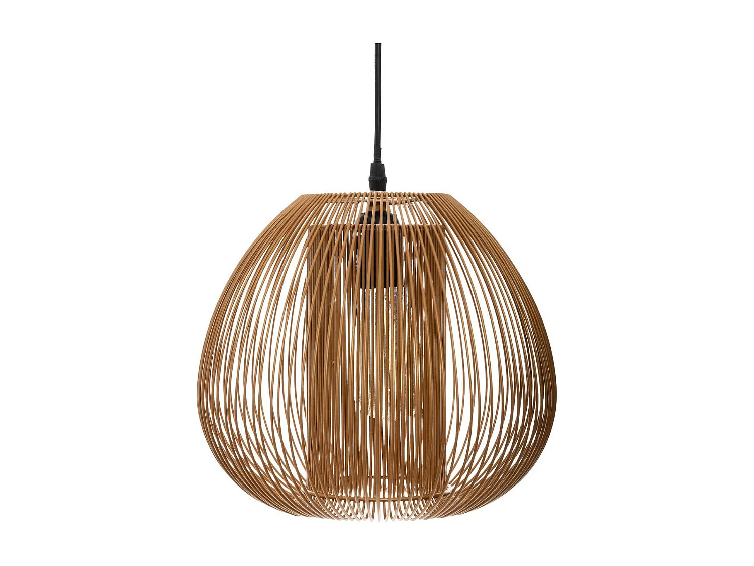 Luminaire Suspension en Métal filaire Cuivre D 28 cm