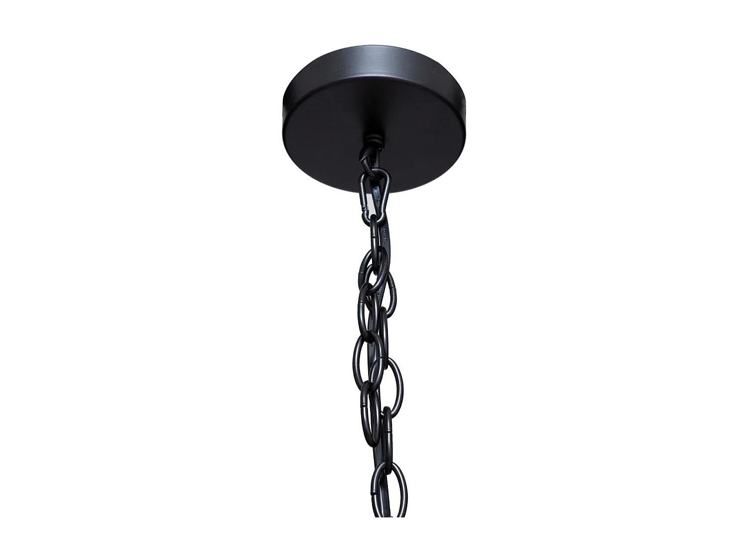 Luminaire Suspension Perles noires en Bois D 38.5 cm