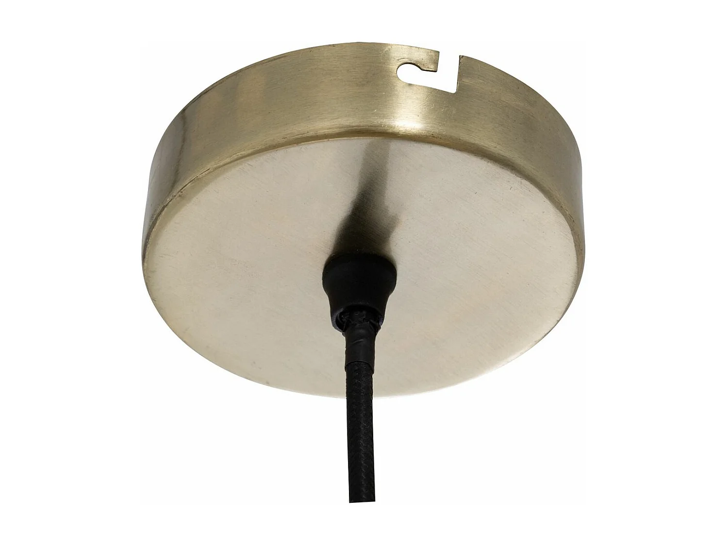 Pendelleuchte im gehämmerten Messing-Stil L.80 x P.60 x H.15 cm