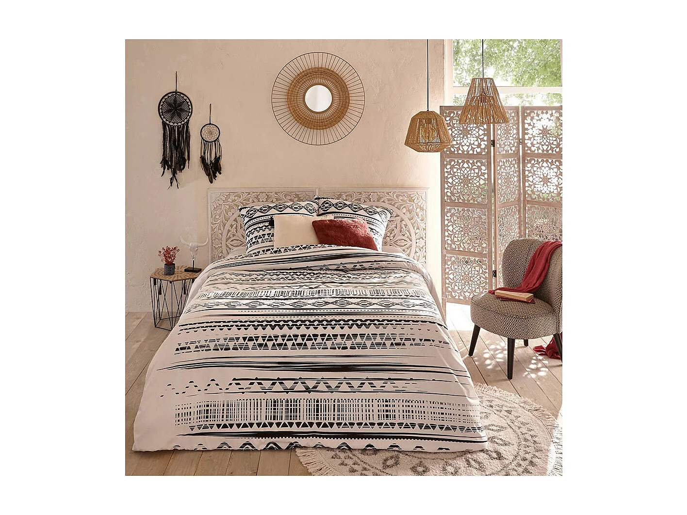 Hängelampe aus Seil Jily d 29 cm