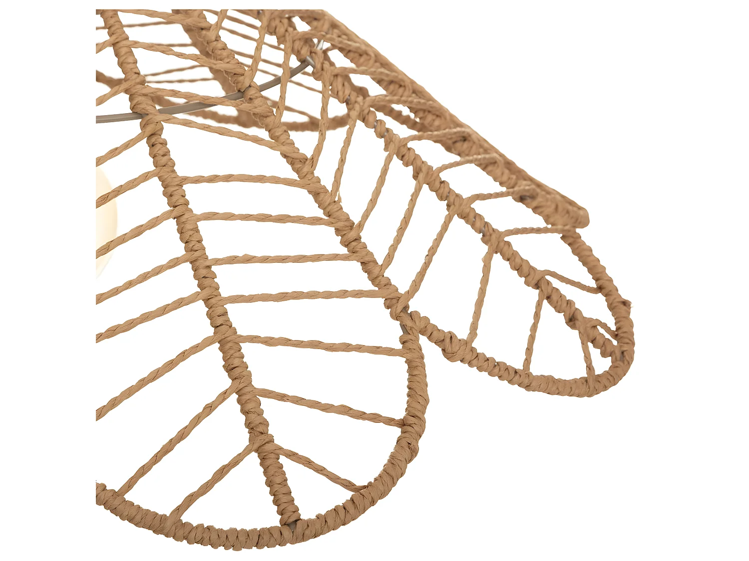 Hängelampe in Blumenform aus Seil Ø58 cm