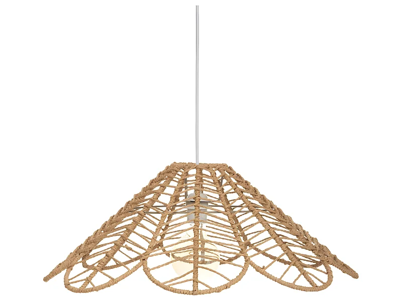 Hängelampe in Blumenform aus Seil Ø58 cm