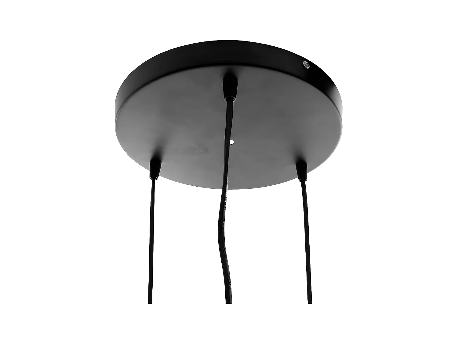 Luminaire Lustre 3 Suspensions en Métal filaire Noir