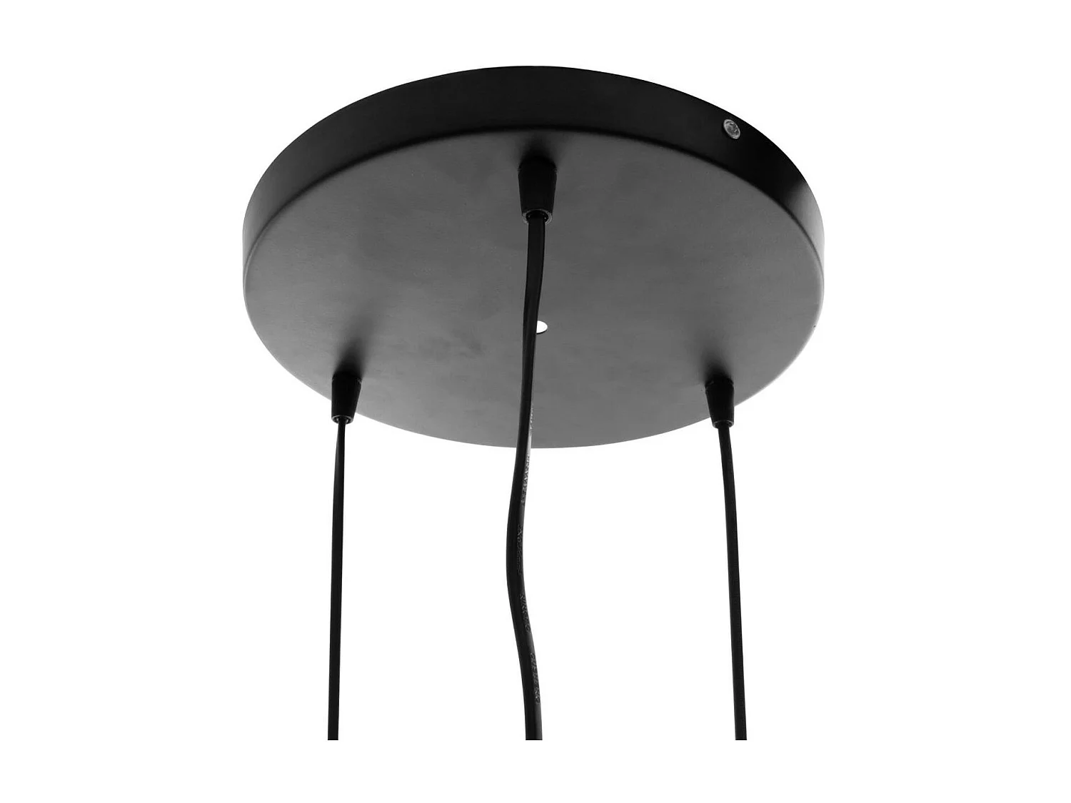 Luminaire Lustre 3 Suspensions en Métal filaire Noir