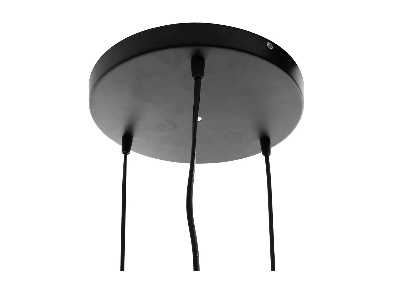 Luminaire Lustre 3 Suspensions en Métal filaire Noir