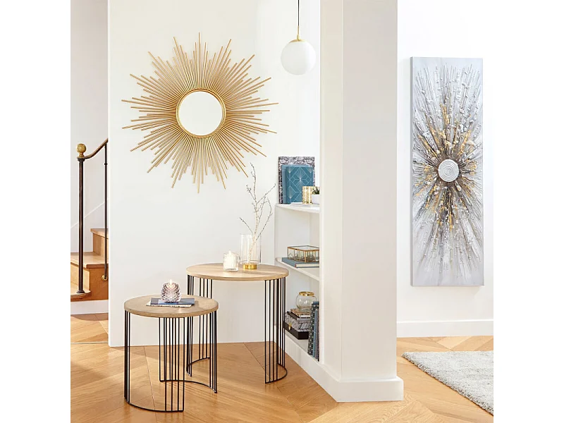 Luminaire Suspension Boule en Verre Blanc D 20 cm