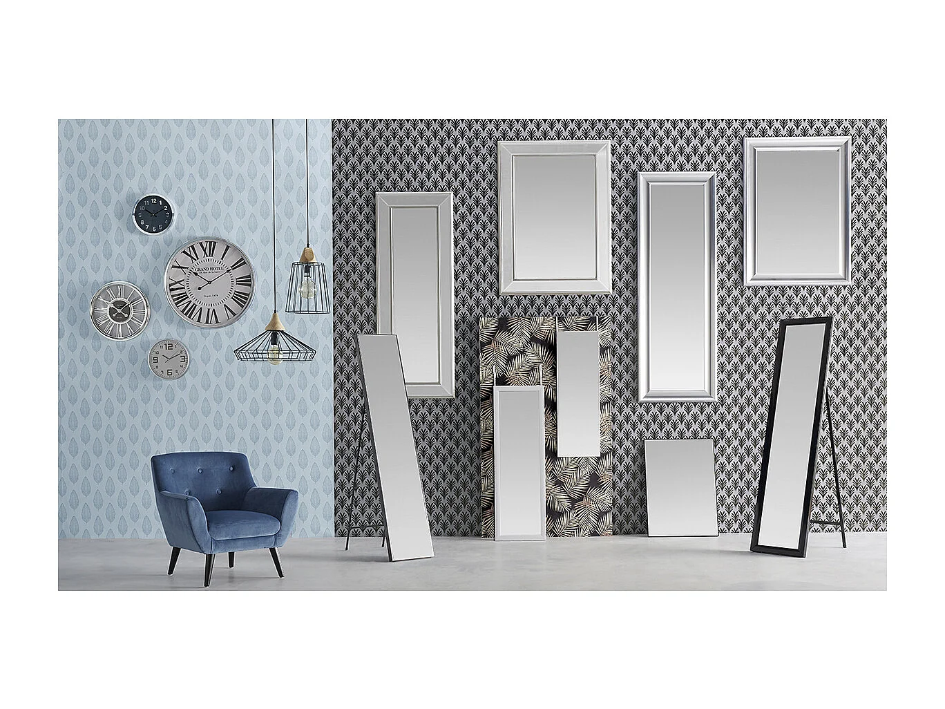 Luminaire Suspension en Métal filaire Noir D 23 cm