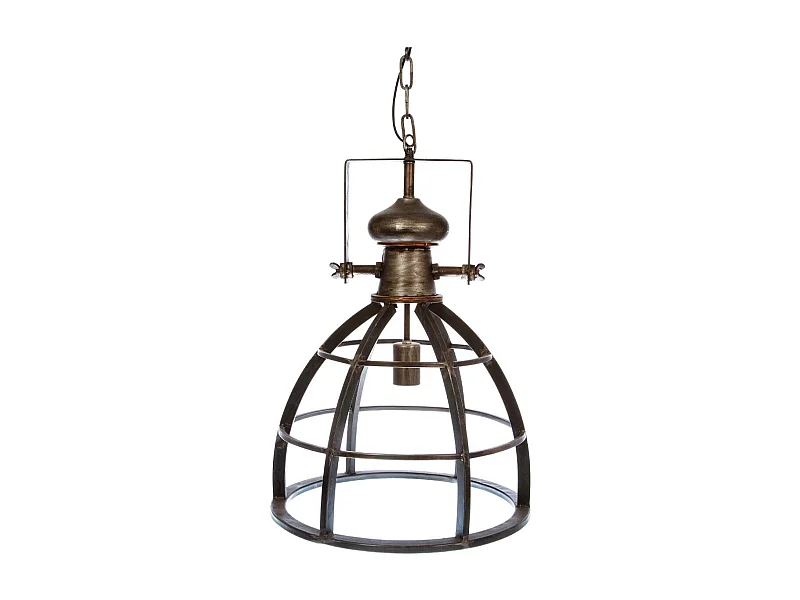 Luminaire Suspension en Métal Vieilli et Rétro D 40 cm