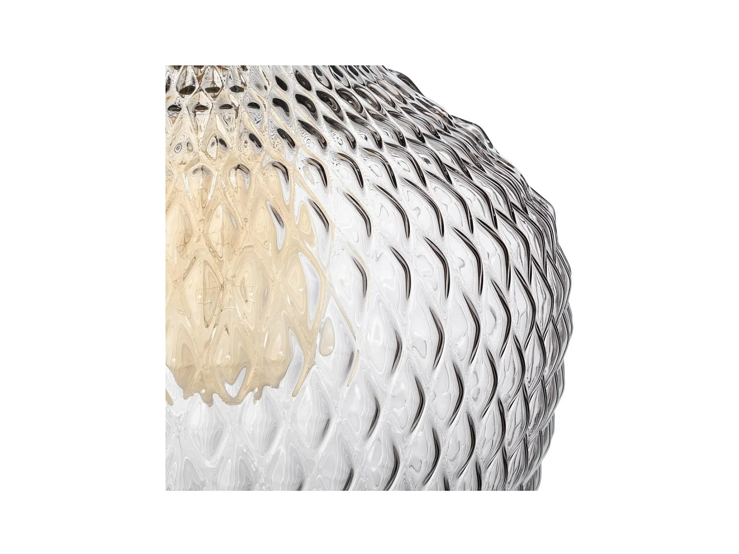 Luminaire Suspension en Verre Fumé D 21 cm