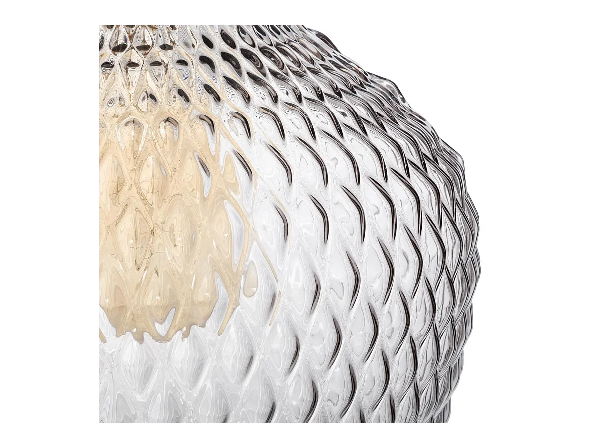 Luminaire Suspension en Verre Fumé D 21 cm