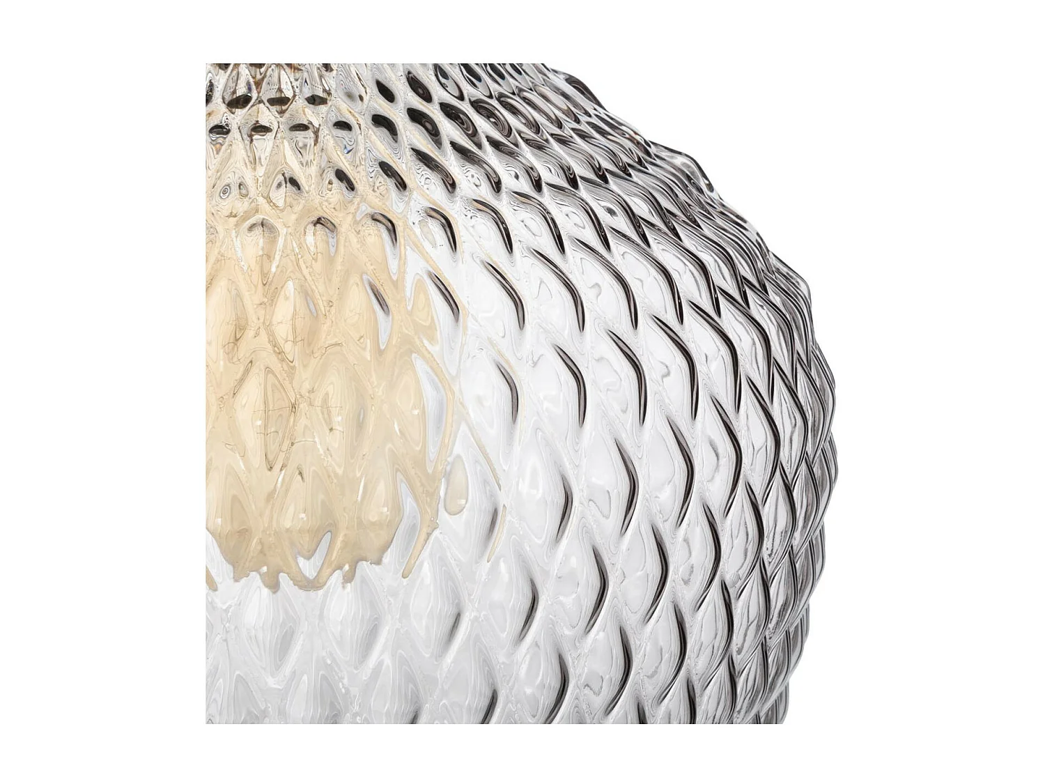 Luminaire Suspension en Verre Fumé D 21 cm