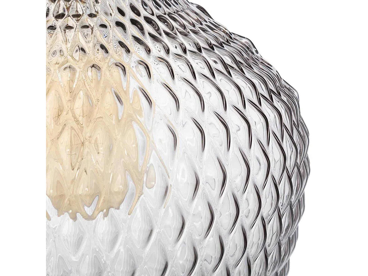 Luminaire Suspension en Verre Fumé D 21 cm