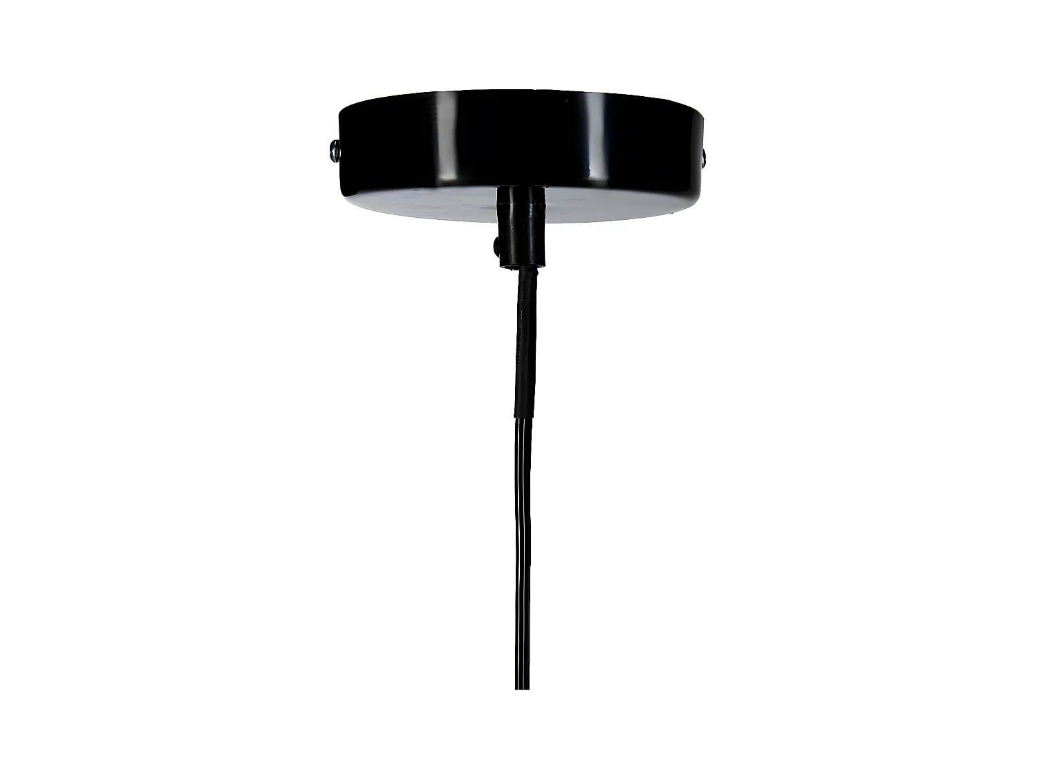 Luminaire Suspension en Métal filaire Noir D 25 cm
