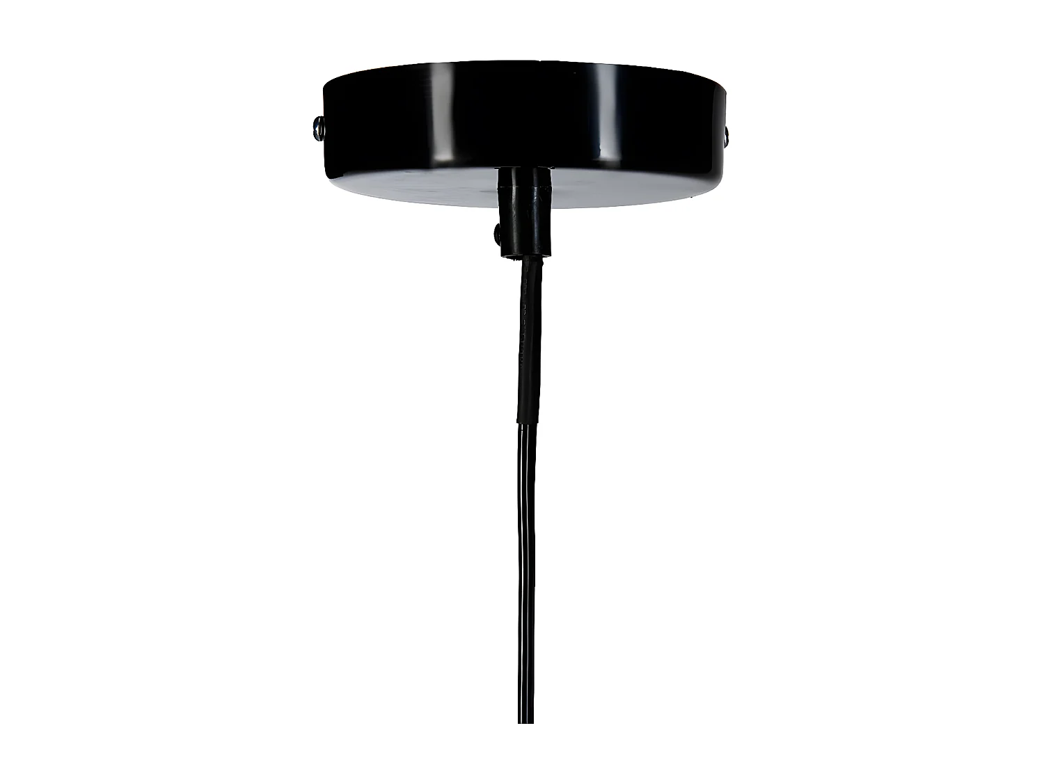 Luminaire Suspension en Métal filaire Noir D 25 cm