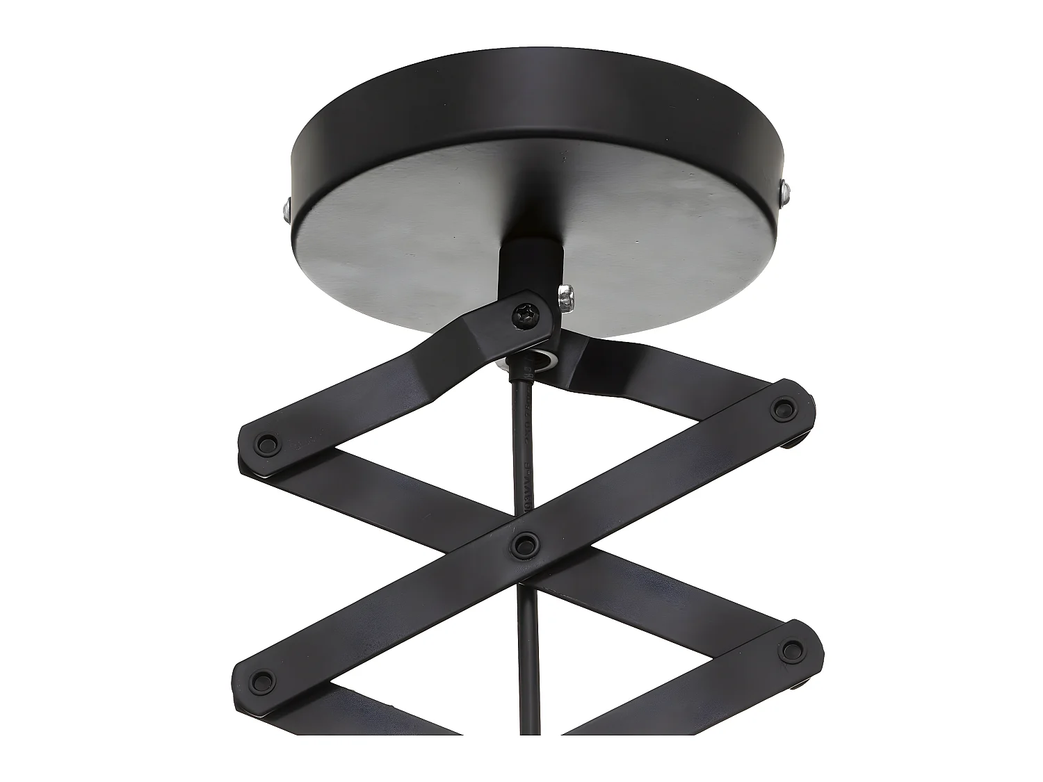Luminaire Suspension en Métal Noir déco industrielle D 51 cm