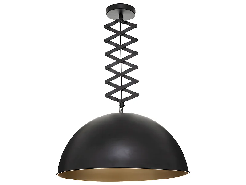 Luminaire Suspension en Métal Noir déco industrielle D 51 cm