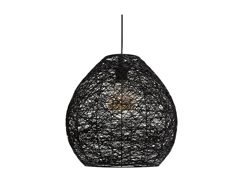 Luminaire Suspension Noire D 34 cm