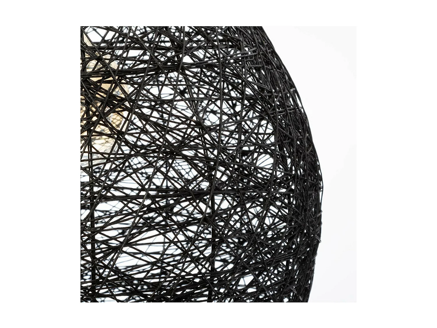 Luminaire Suspension Noire D 34 cm