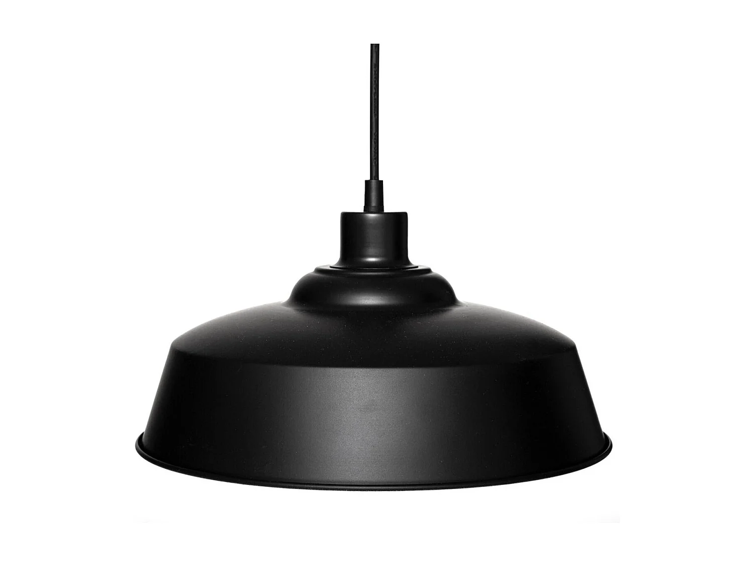 Luminaire Suspension 2 Lampes en Métal Noir