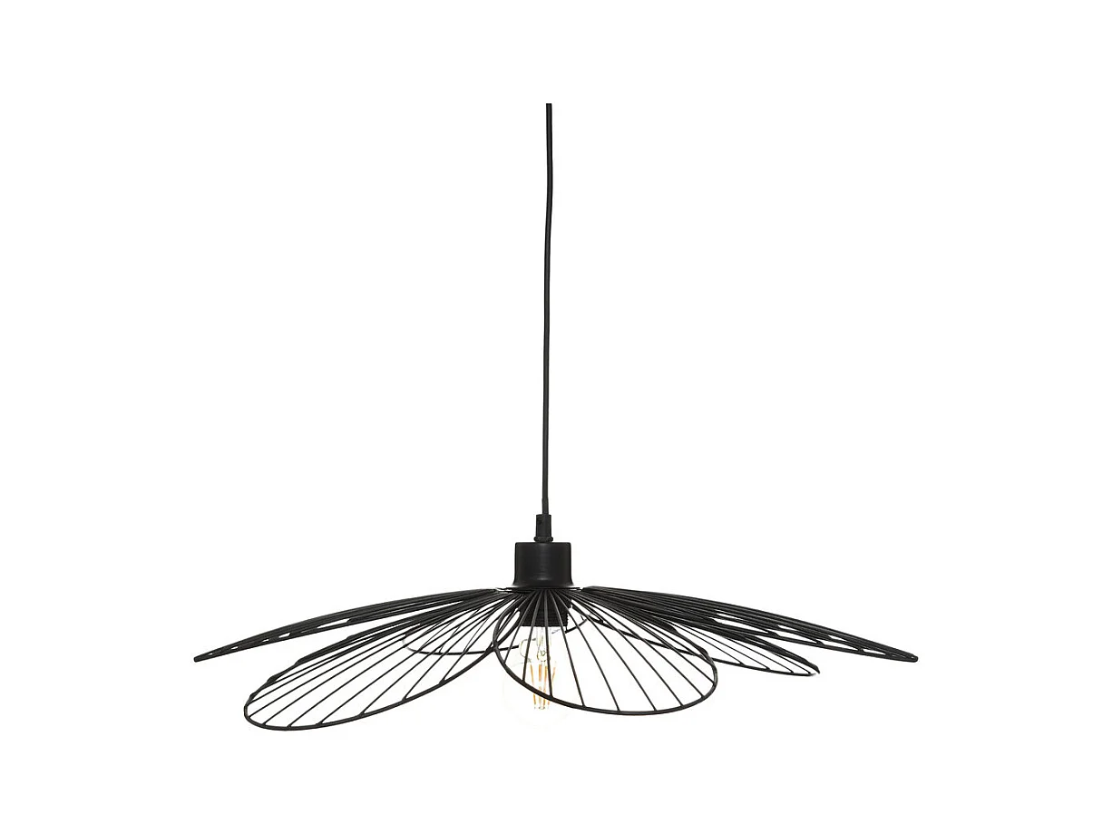 Suspensión de flor metálica