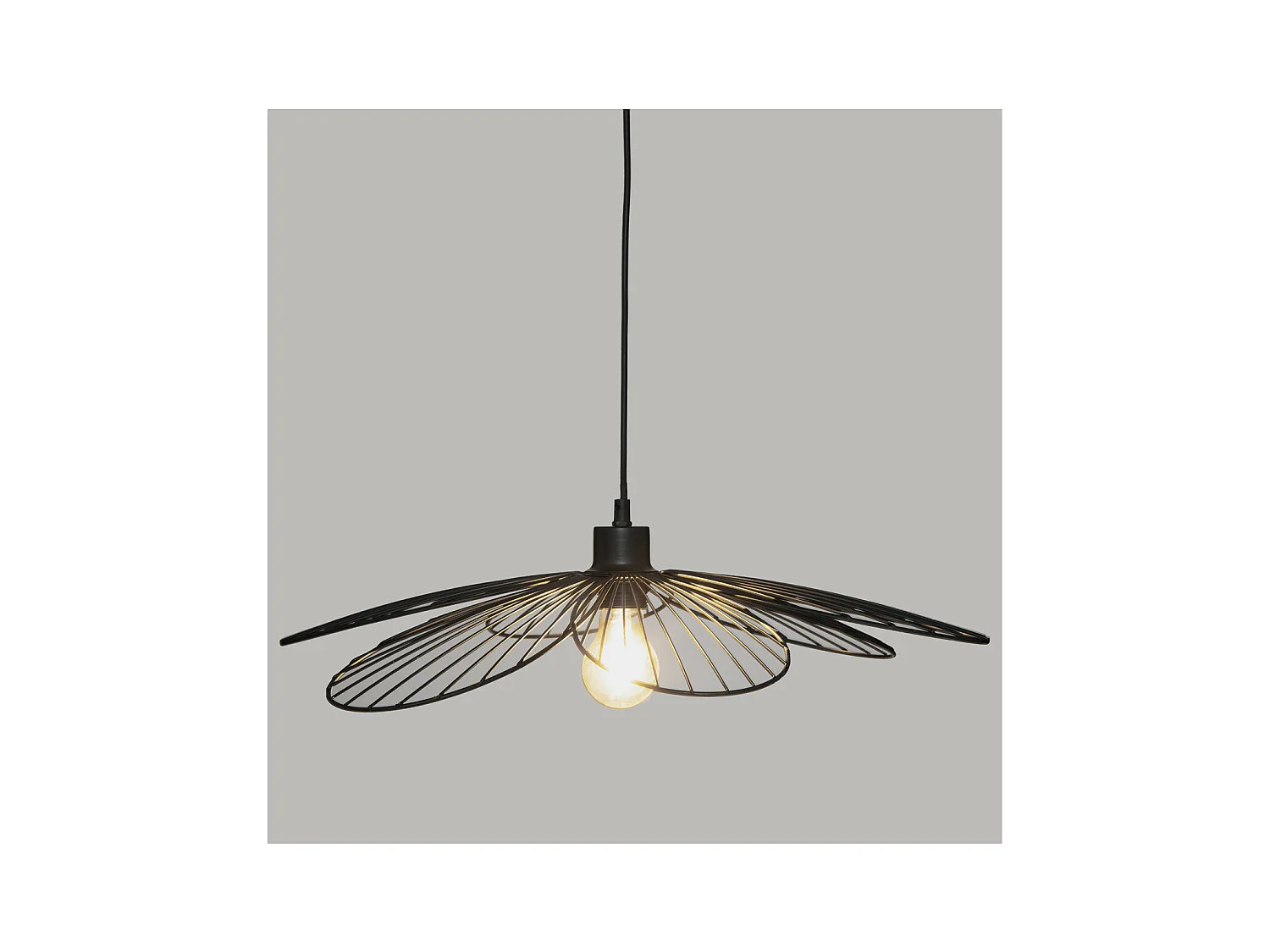 Suspensión de flor metálica