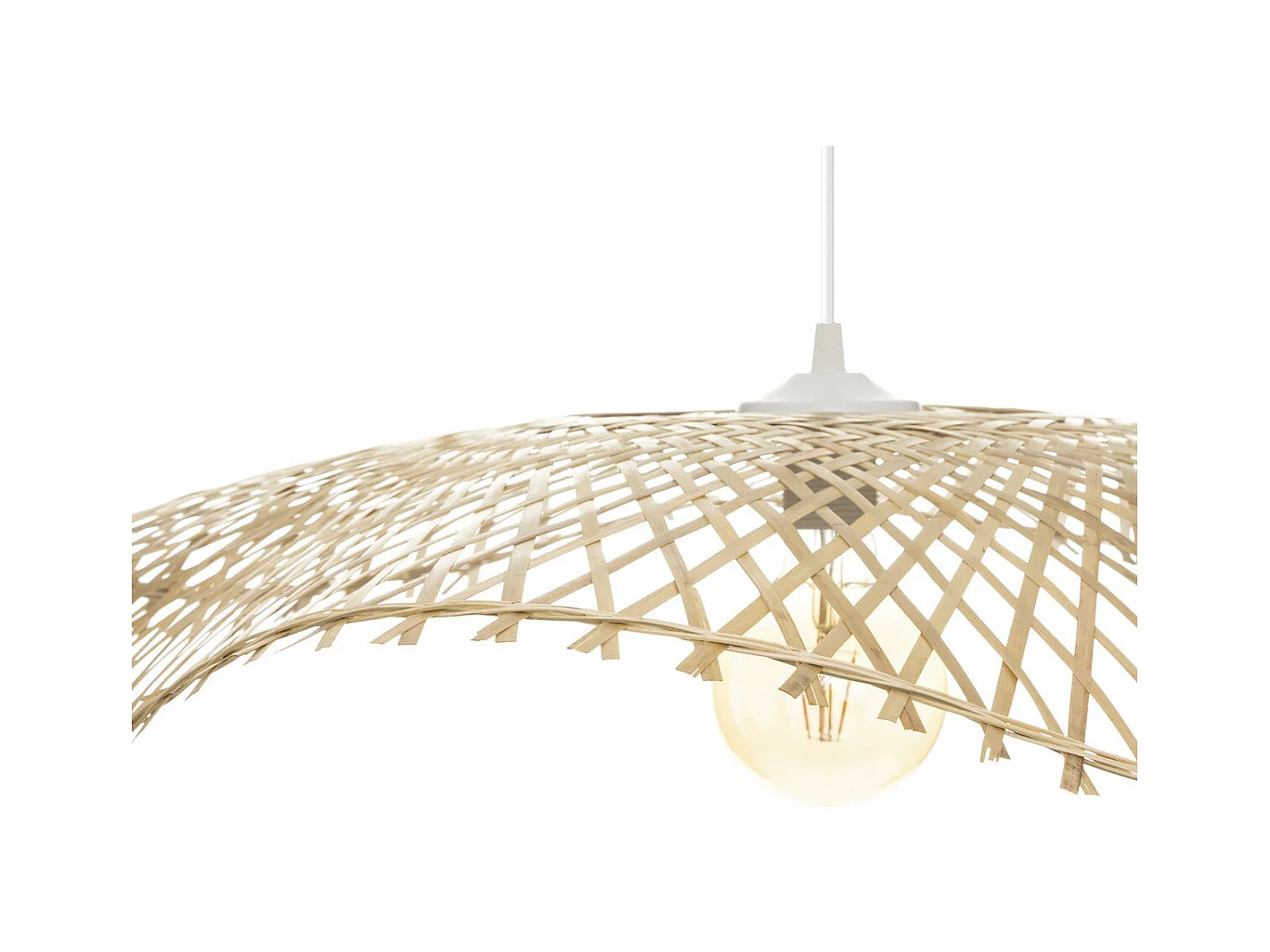 Suspensión tipo sombrero de paja