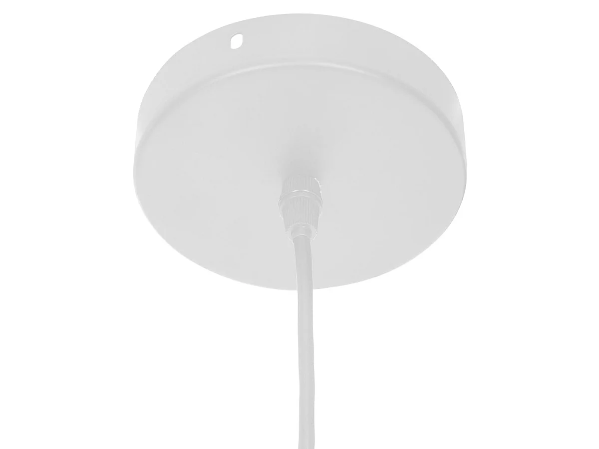 Luminaire Suspension en Velours Gris D 38 cm