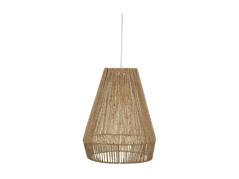 Luminaire Suspension Corde en Jute caramel D 34 cm