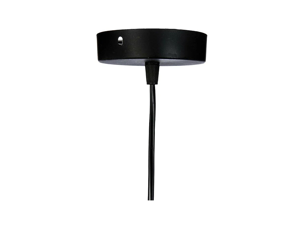 Lámpara de techo en metal y madera