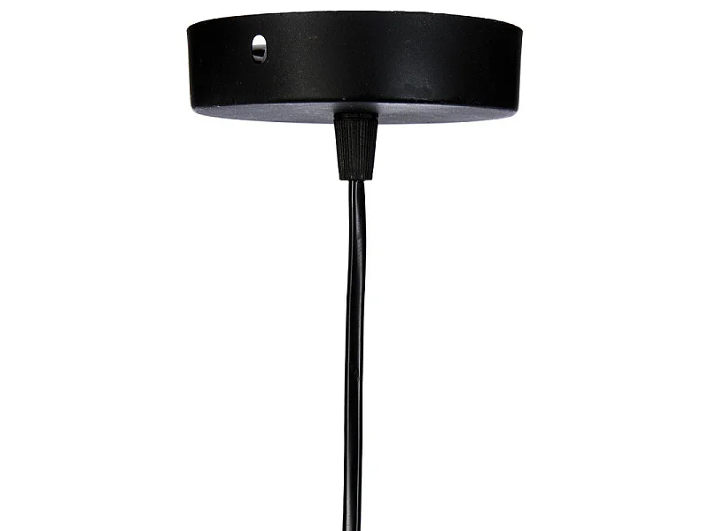 Luminaire Suspension en Métal filaire Noir D 38 cm