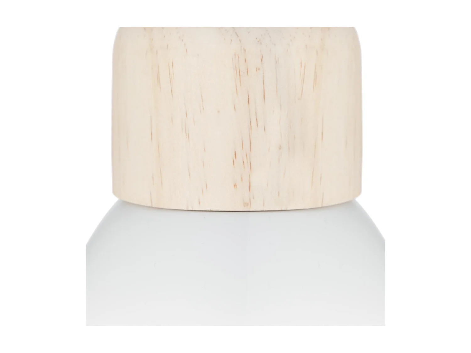 Luminaire Suspension en Bois et Métal Blanc D 15 cm