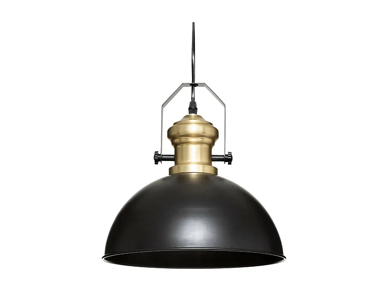 Luminaire Suspension en Métal Noir D 30.5 cm